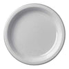 White Plastic Plates, 9"