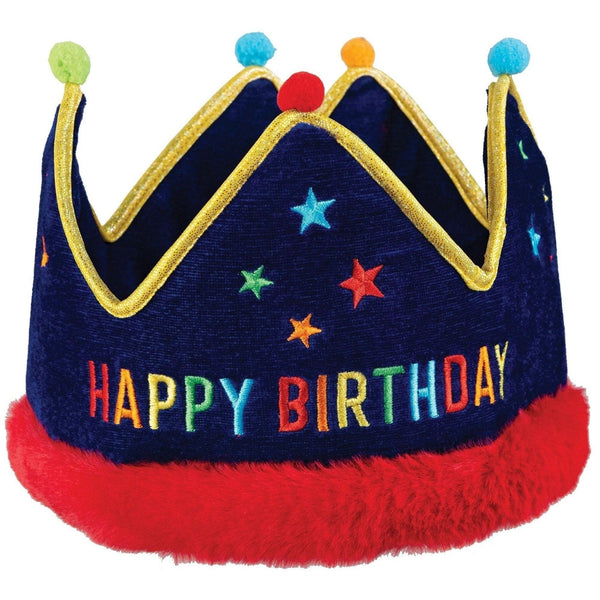 Primary Birthday Fabric Crown