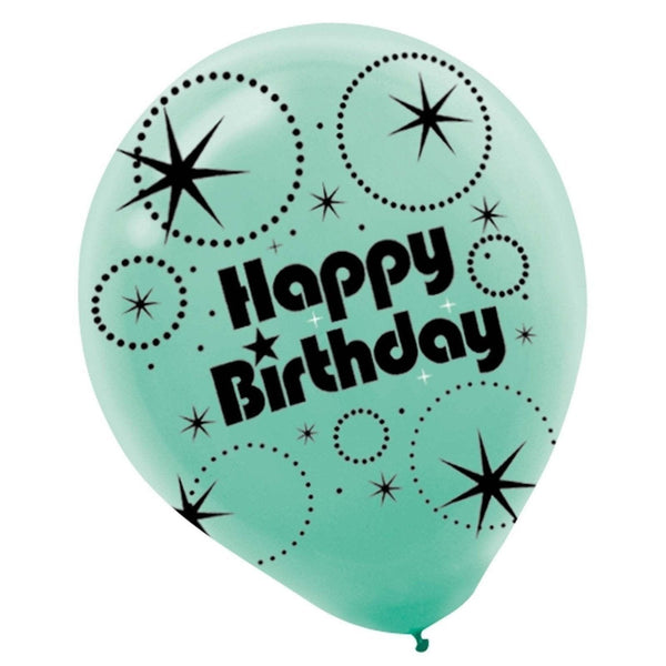 Time To Party Printed Latex Balloons