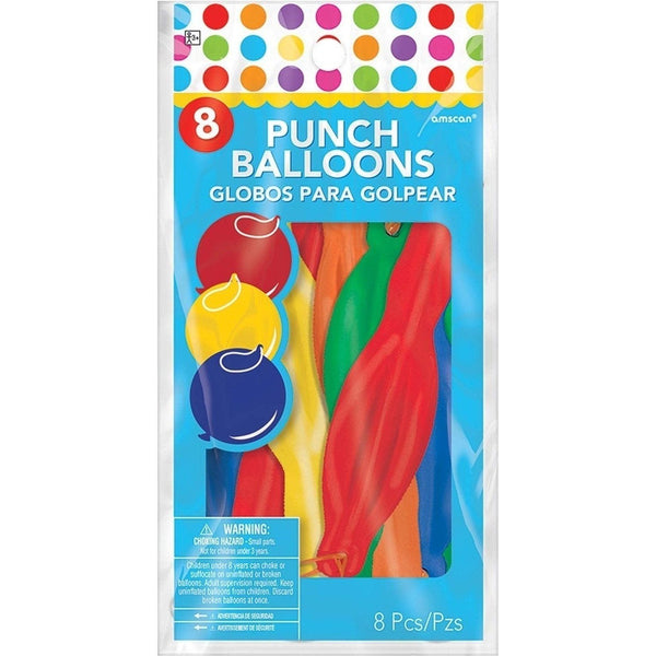 Punch Balloons, 8 Count.