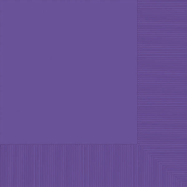 Purple 2-Ply Luncheon Napkins, 50 Count