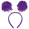 Purple Pom Pom Headbopper