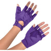 Purple Short Fingerless Gloves - Adult