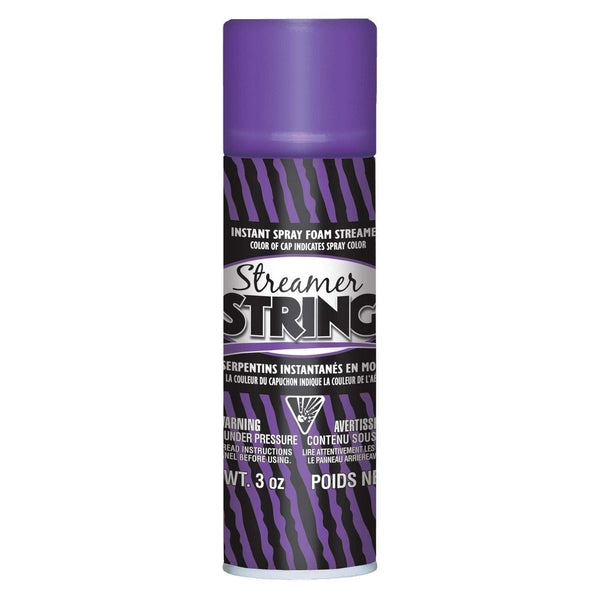 Purple Streamer String 3Oz Silly String / Fun String