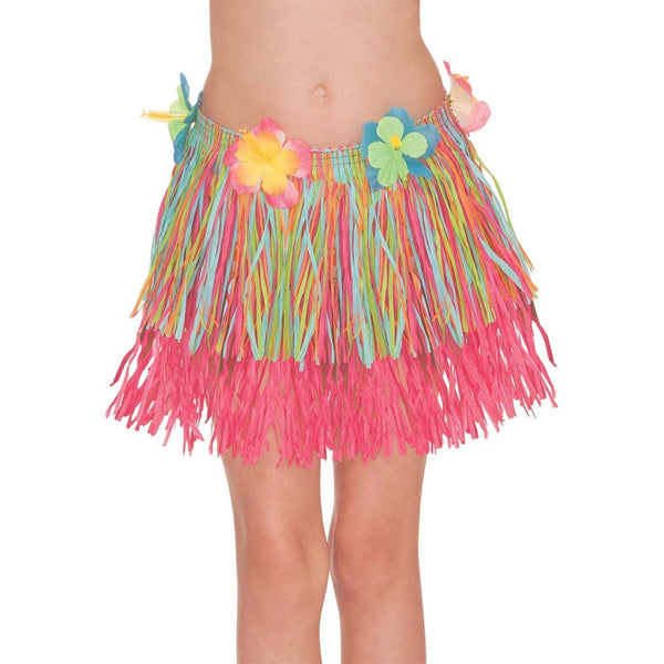 Rainbow Child Hula Skirt