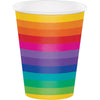Rainbow Cups 12 Oz, 8 Per Package
