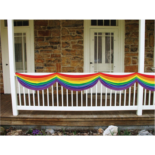 Rainbow Fabric Bunting W/Adjustable Drawstrings