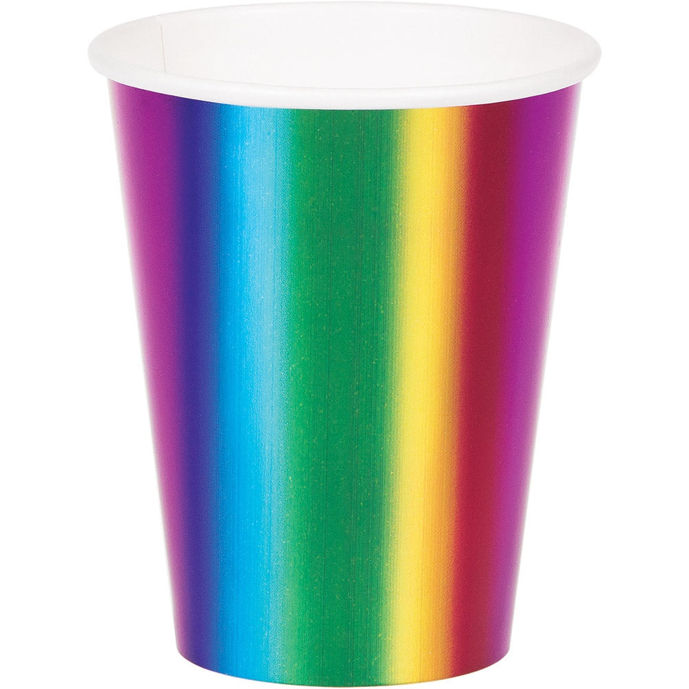 Rainbow Foil Cups