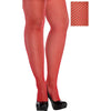 Red Fishnet Stockings - Adult Plus