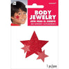 Red Spirit Glitter Body Jewelry