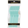 Robin's-Egg Blue Plastic Spoons
