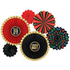 Roll The Dice Printed Paper Fan Decoration