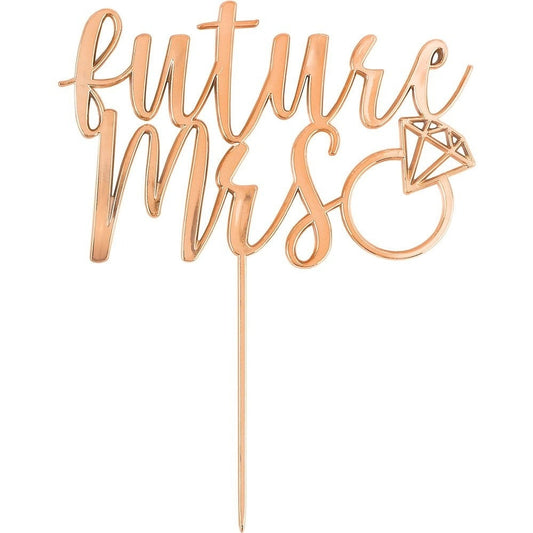 Rose Gold Cake Topper