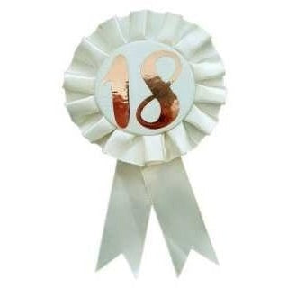 Rosette - Rose Gold 18Th Birthday