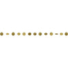 Round Glitter String Decorations - Gold