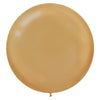 Round Latex Balloons - 24" Gold - Pearlized, 25 Count