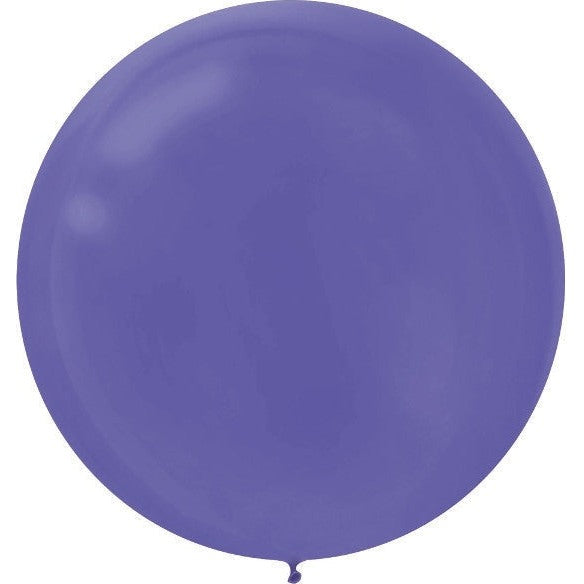 Round Latex Balloons - 24" New Purple, 25 Count