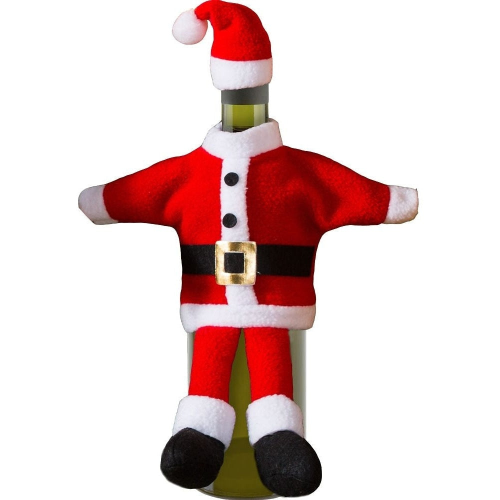 Santa Suit Wine Bottle Cover