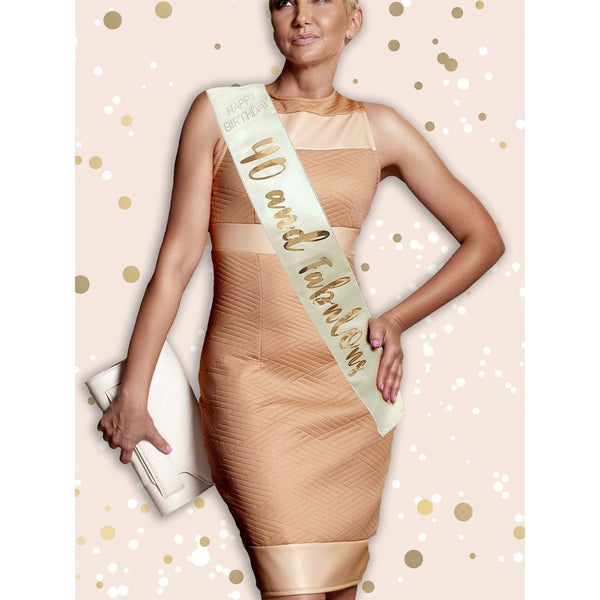 Sash - Rose Gold Birthday 40