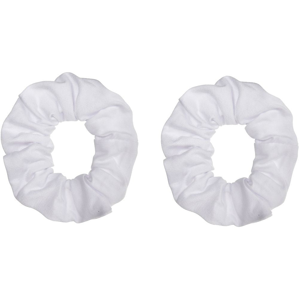 White Scrunchies