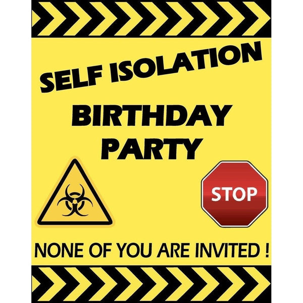 Self Isolation Party Poster