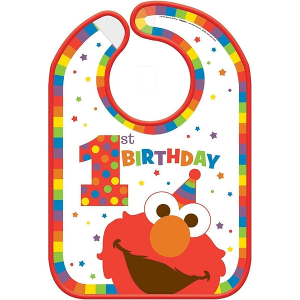 Sesame Street Elmo Turns One Baby Bib