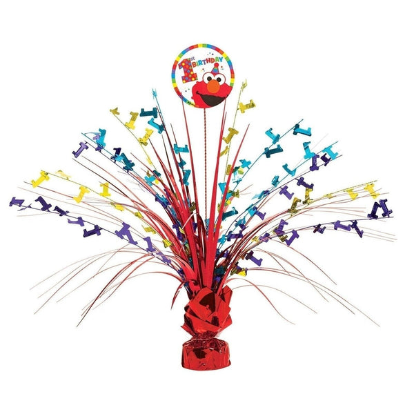Sesame Street Elmo Turns One Foil Spray Centerpiece