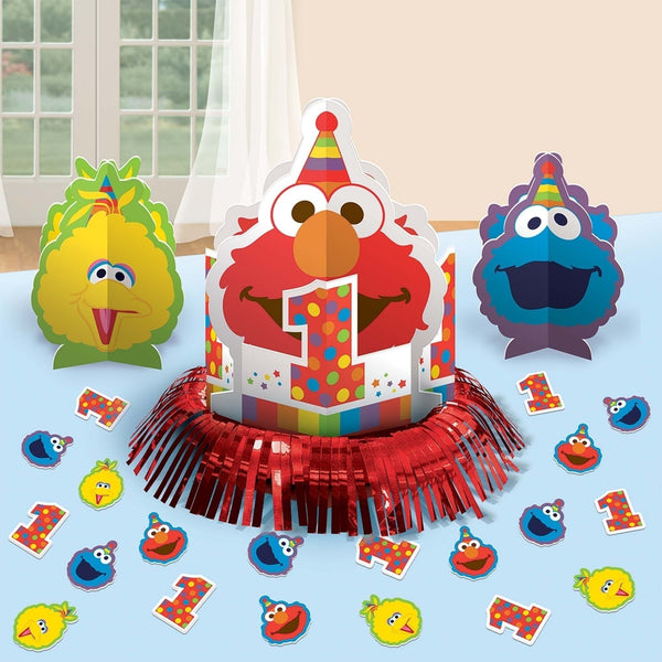 Sesame Street Elmo Turns One Table Decorating Kit