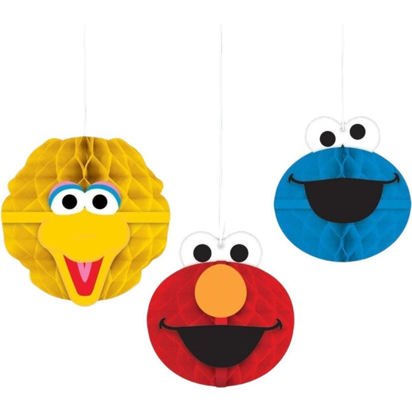 Sesame Street Honeycomb Decorations