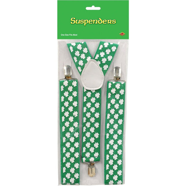 Shamrock Suspenders Adjustable; One Size Fits Most