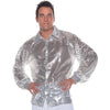 70's Sequin Silver Xl Shirt