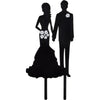 Silhouette Couple Cake Topper