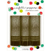 Silver Confetti Poppers, 4"