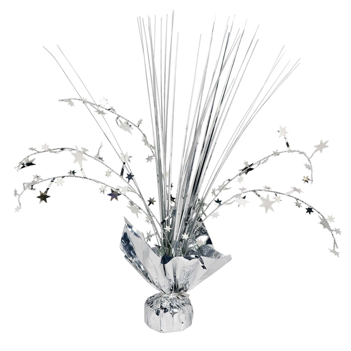 Silver Foil Spray Centerpiece
