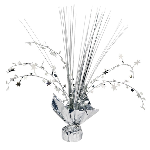 Silver Foil Spray Centerpiece