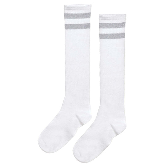 Silver Knee Socks