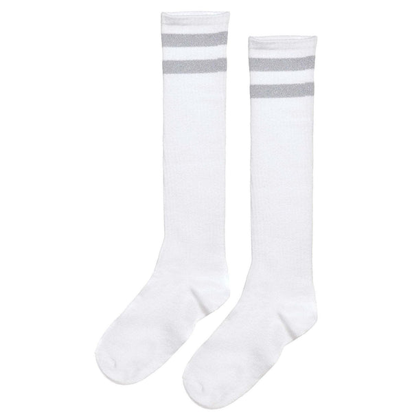 Silver Knee Socks