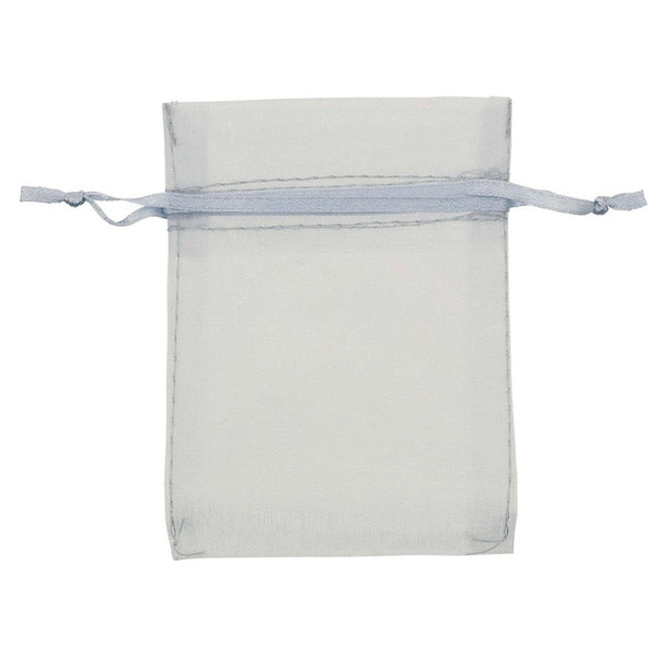 Silver Organza Bags