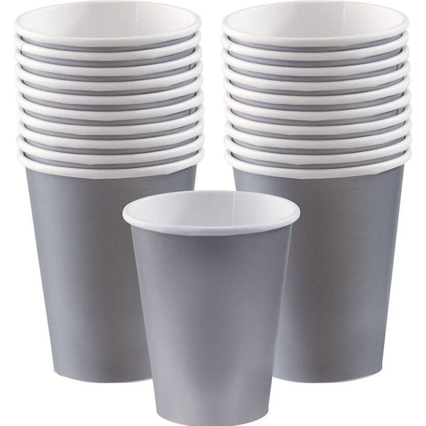 Silver Paper Cups, 9Oz.