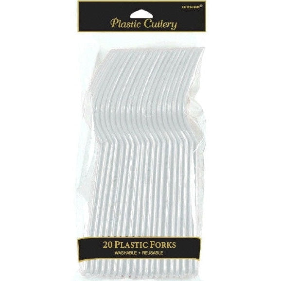 Silver Plastic Forks