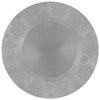 Silver Snowflake Round Charger