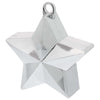 Silver Star Electroplated Balloon Weight