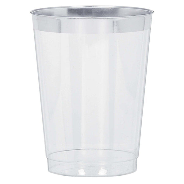 Silver Trim Tumbler, 10 Oz.