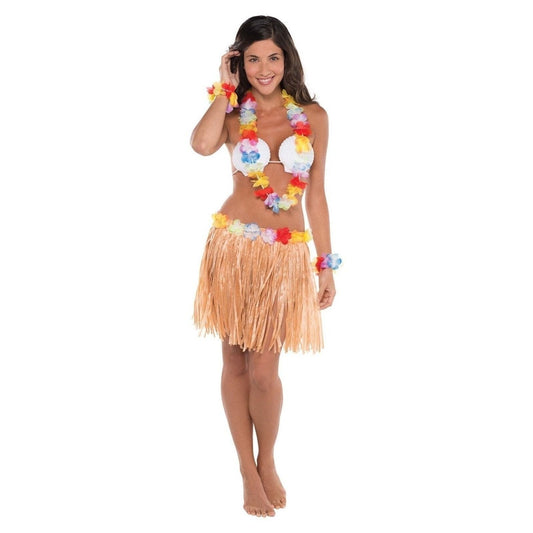 Adult Hula Skirt Kit - Shell