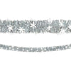 Snowflake Tinsel Boa Garland W/ Prismatic Snowflakes