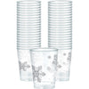 Snowflake Tumblers Plastic, 10 Oz.