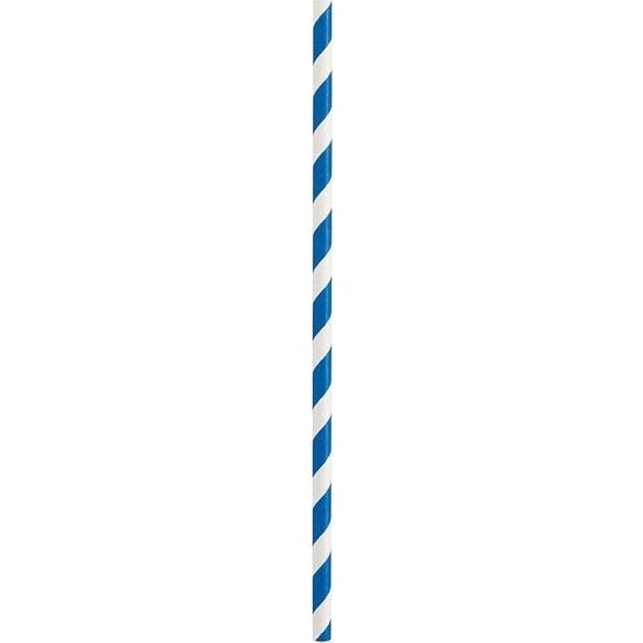 Solid Color High Count Paper Straws, 40 Count - Assorted