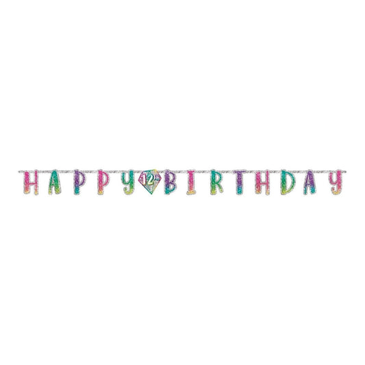 Sparkle Jumbo Add An Age Letter Banner