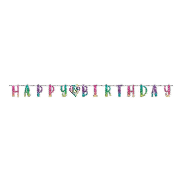 Sparkle Jumbo Add An Age Letter Banner