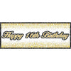 Sparkling 16Th Birthday Vinyl Banner